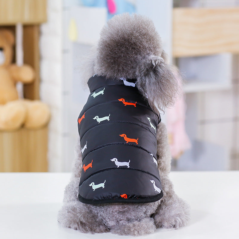 Pet clothes dog padded vest