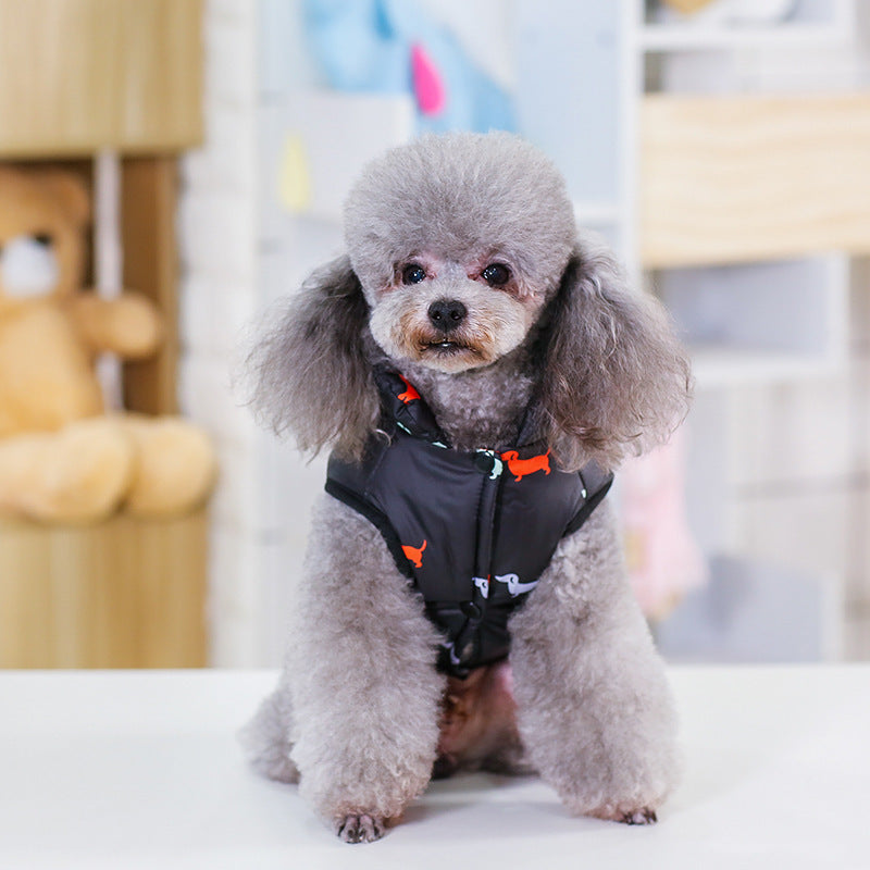 Pet clothes dog padded vest