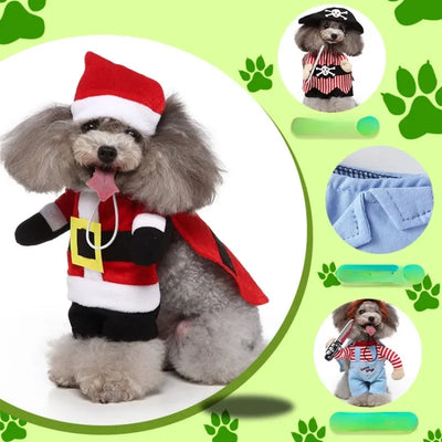 Funny Halloween Dog Cosplay Costume Set