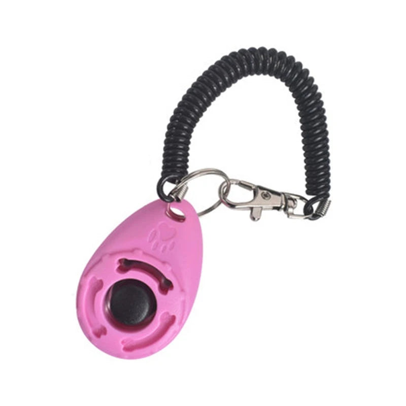 1Pcs Training Clicker Various style Pet Cat Dog Click Trainer Aid Adjustable WristStrap Sound Key Chain Dog Repeller Pet Product