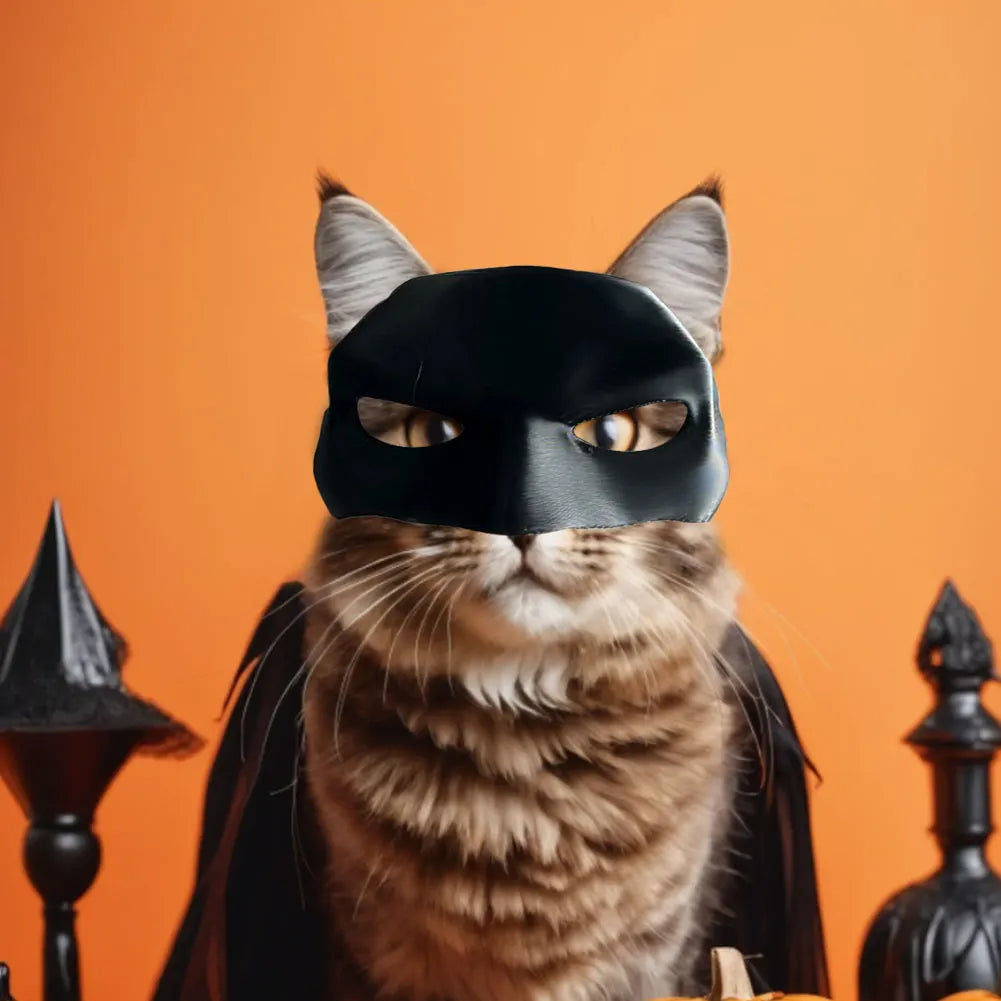 9-13cm Cat Bat Cool Man Mask Cat Avenger Mask Matte Cute Bat Mask Superhero Toys Cat Bat Halloween Costume For Cats Pet Supplies