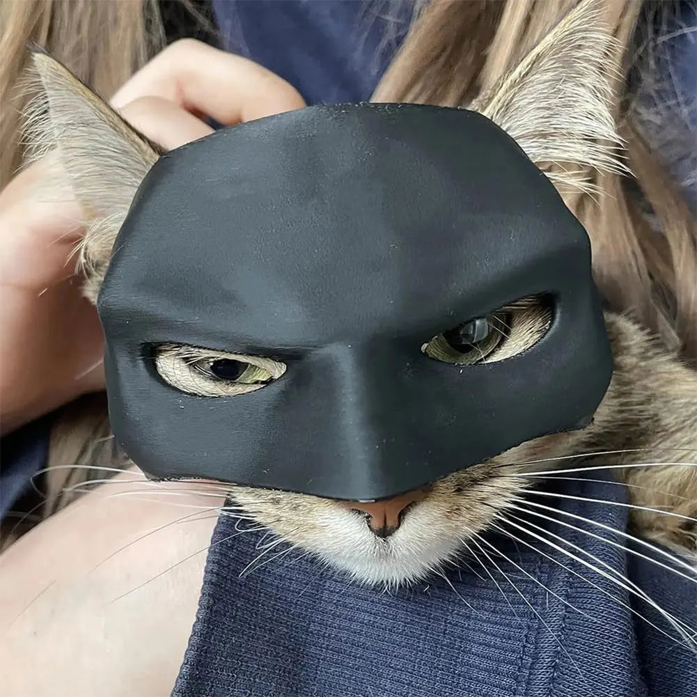 9-13cm Cat Bat Cool Man Mask Cat Avenger Mask Matte Cute Bat Mask Superhero Toys Cat Bat Halloween Costume For Cats Pet Supplies