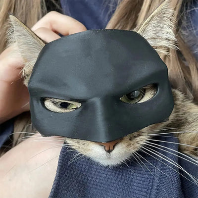 9-13cm Cat Bat Cool Man Mask Cat Avenger Mask Matte Cute Bat Mask Superhero Toys Cat Bat Halloween Costume For Cats Pet Supplies