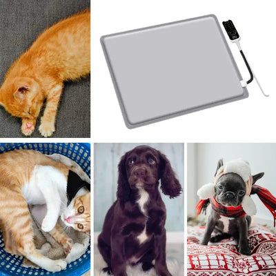 Pet Electric Blanket Winter Warming Pad Cat Dog Heated Nest Heated Pet Dog Pad Adjustable Pet Electrical Pad Indoor Heated Mat