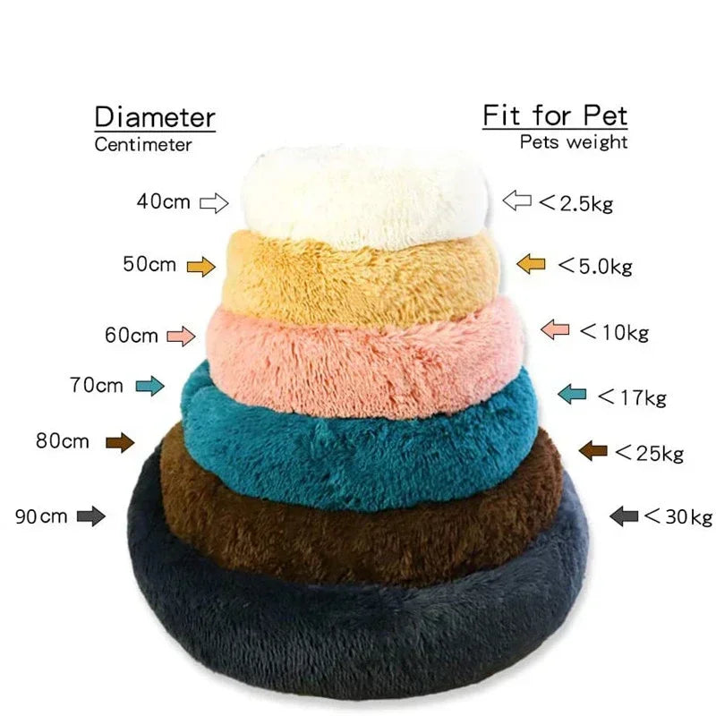 Soft Plush Round Pet Bed