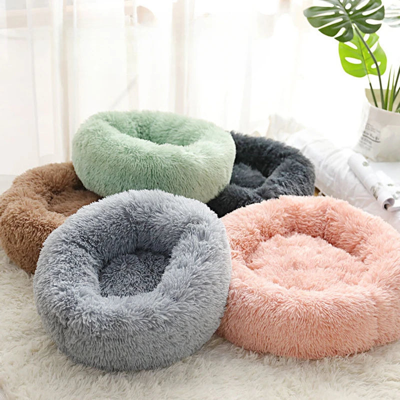 Four Seasons Plush Pet Nest - Detachable & Washable