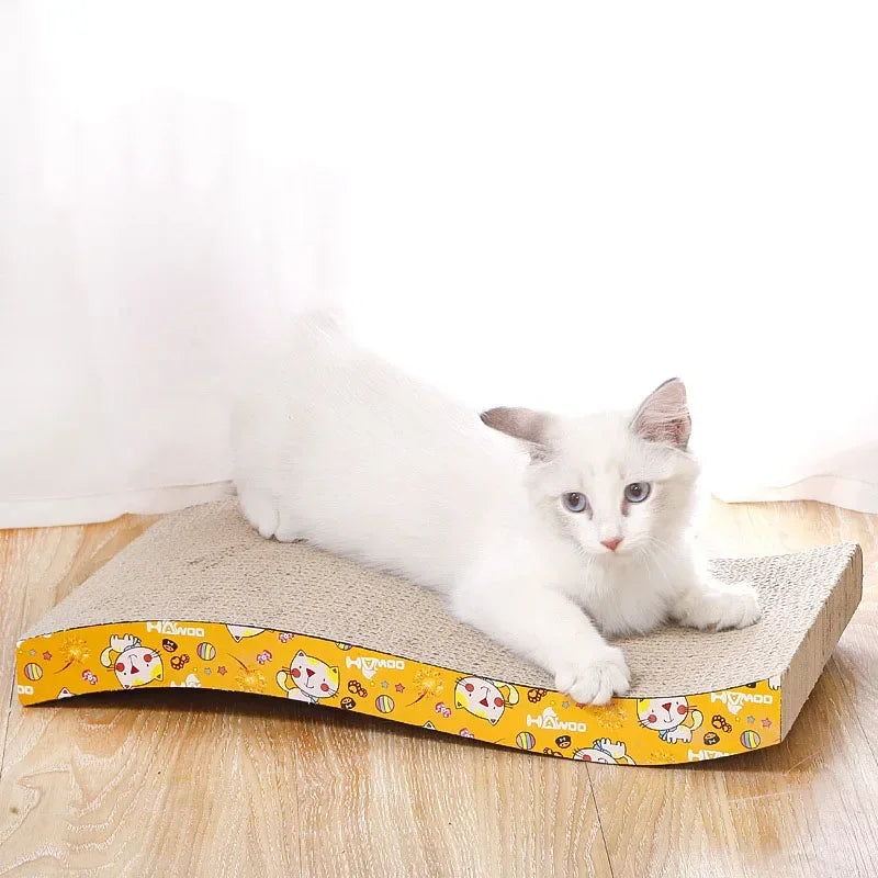 3-in-1 Wooden Cat Scratcher Lounge Bed