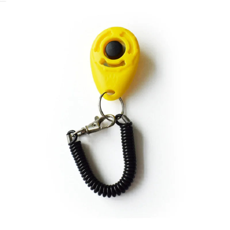 1Pcs Training Clicker Various style Pet Cat Dog Click Trainer Aid Adjustable WristStrap Sound Key Chain Dog Repeller Pet Product