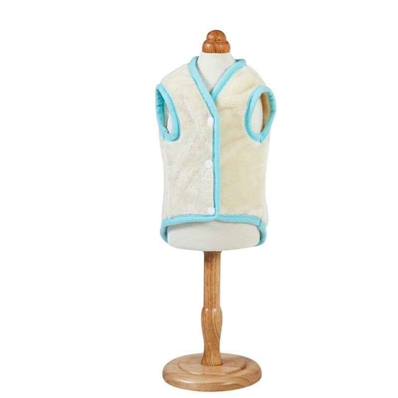 Pet Clothes Soft Flannel Dog Vest